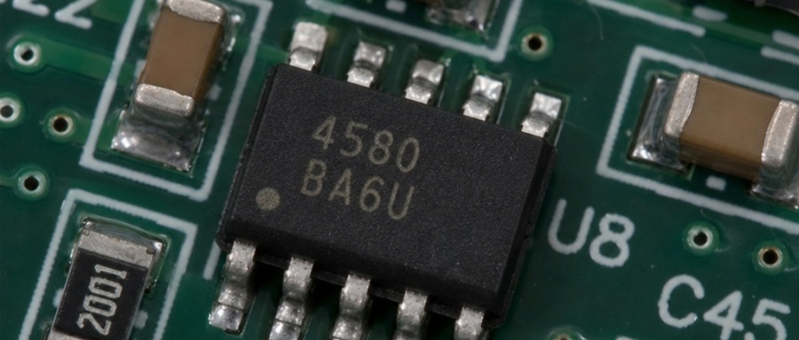 Close-up of SMT IC and passives after reflow soldering – Fuxin PCBA